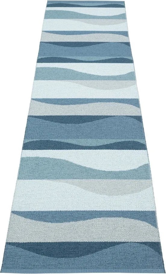 Passatoia da interno/esterno blu 70x300 cm Urvi Water – Pappelina