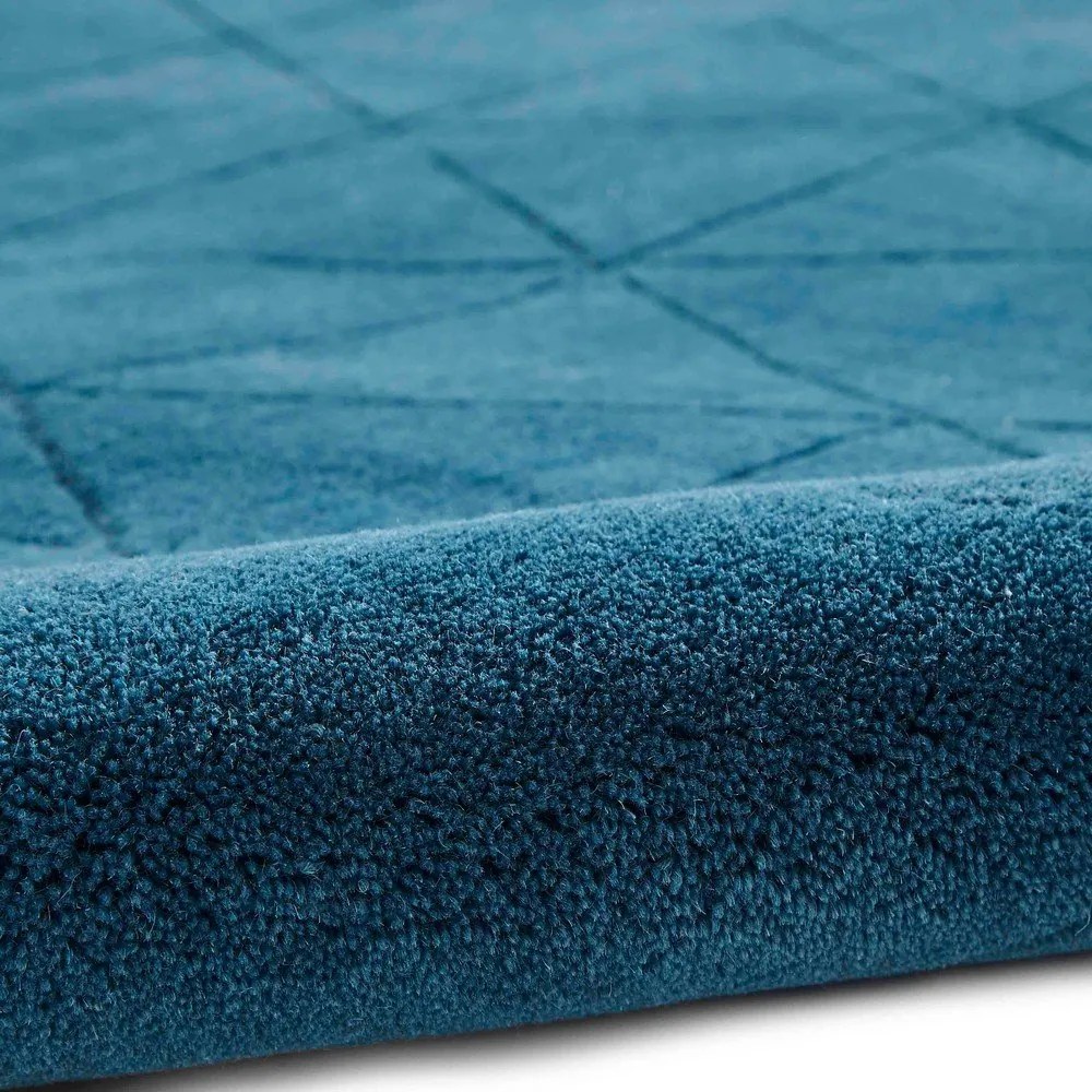 Tappeto di lana blu , 150 x 230 cm Kasbah - Think Rugs