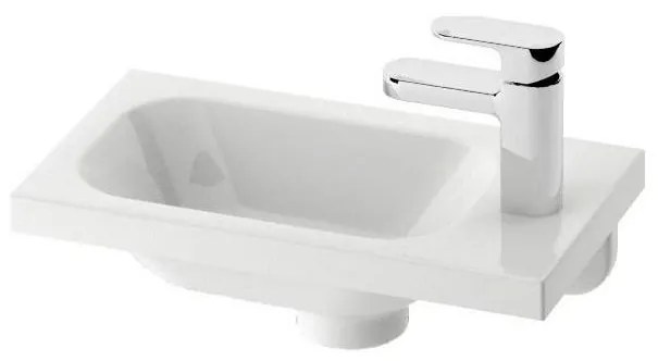 Ravak XJGP1100000 - Lavabo sospeso CHROME 40x22 cm marmo colato/bianco