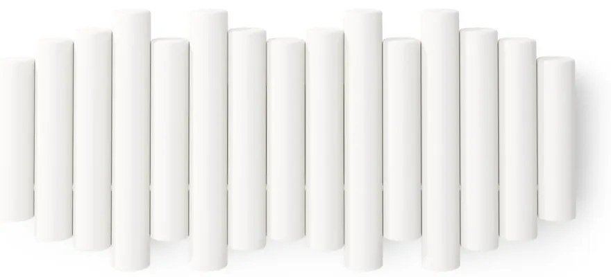 Appendiabiti da parete bianco in legno di pino Picket - Umbra