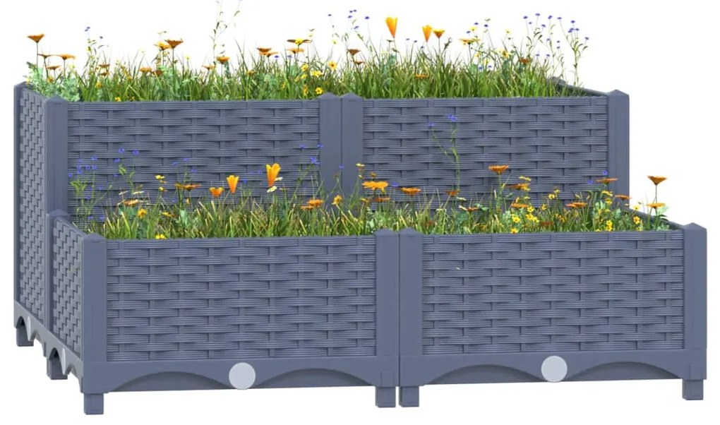 Fioriera Rialzata 80x80x38 Cm İn Polipropilene /