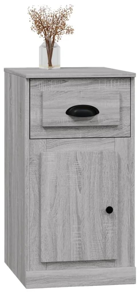 Mobiletto cassetto grigio sonoma 40x50x75 cm legno multistrato