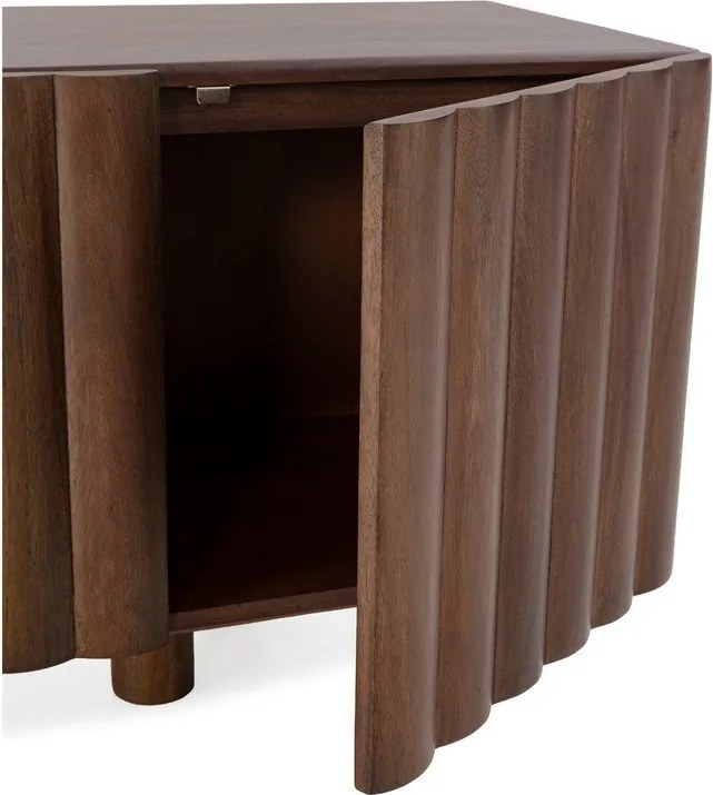 Mobile TV marrone in mango massiccio 160x55x40 cm Tamira – MOME