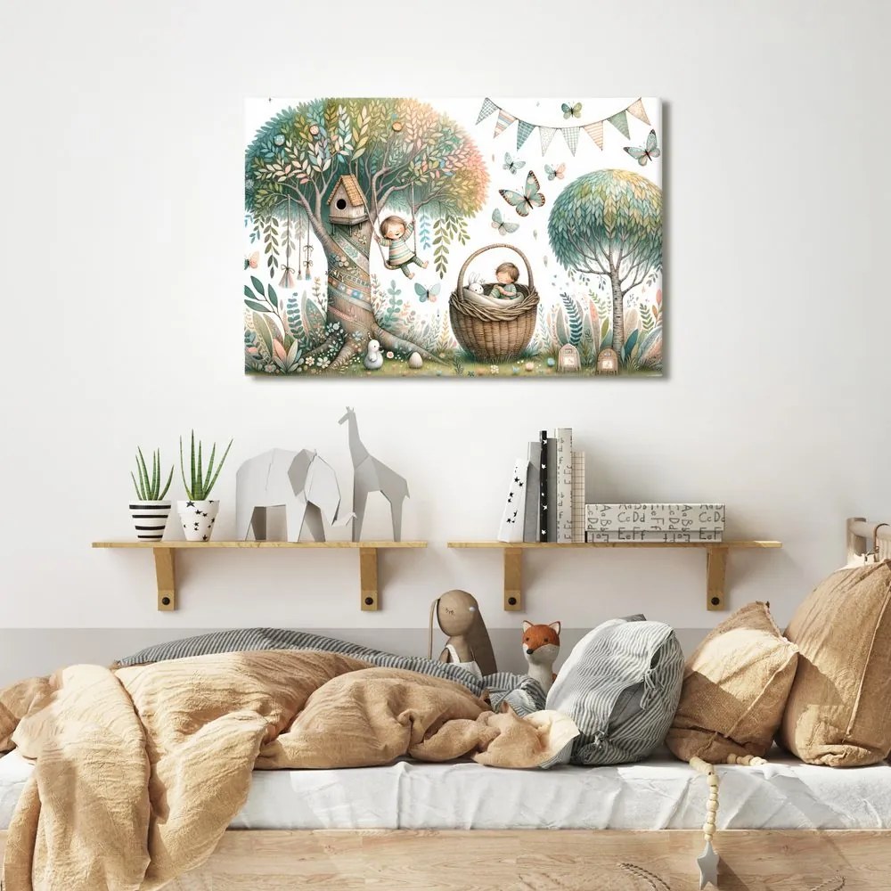 Quadro su tela – Mondo magico sotto l’albero dei sogni