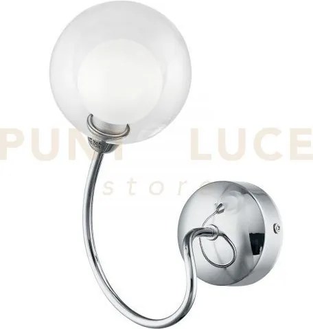 Applique a parete blog cromo 1 luce attacco g9 18x15x24cm diffusore...