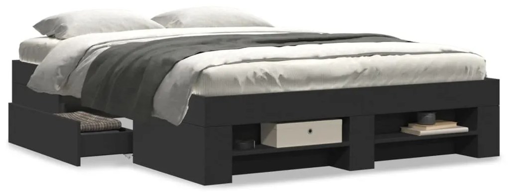 Giroletto Nero 140x190 Cm İn Legno Multistrato /