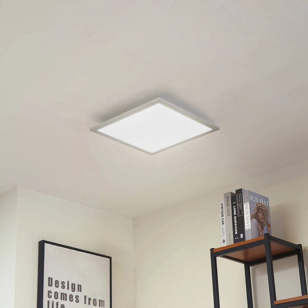 Plafoniera a LED Lyndra Arcchio, dimmerabile, Alluminio / Grigio / Zincato, Soggiorno / Sala da pranzo, Alluminio, Moderno, Plafoniera LED