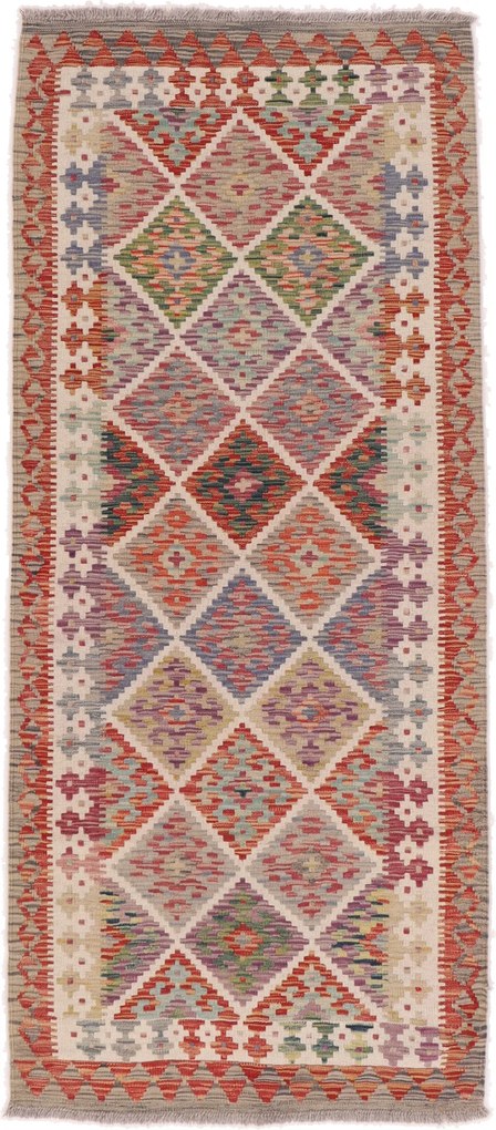 Kilim Tappeto 200x90 (Afghanistan) Tessuto A Mano