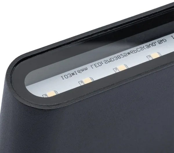 Applique a LED da esterno FLOW 2xLED/3W/230V IP54 nero