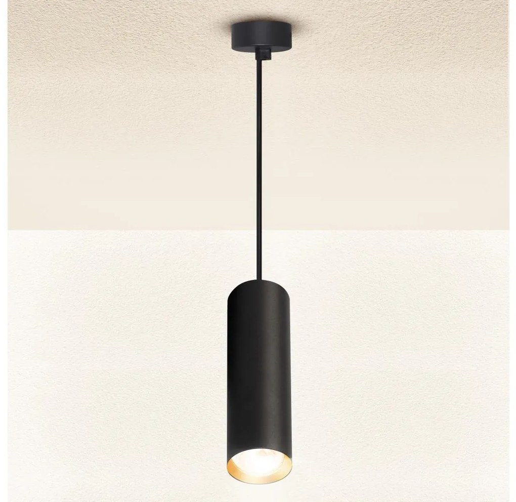 Brilagi - Lampadario a sospensione con filo SELE 1xGU10/30W/230V nero/oro