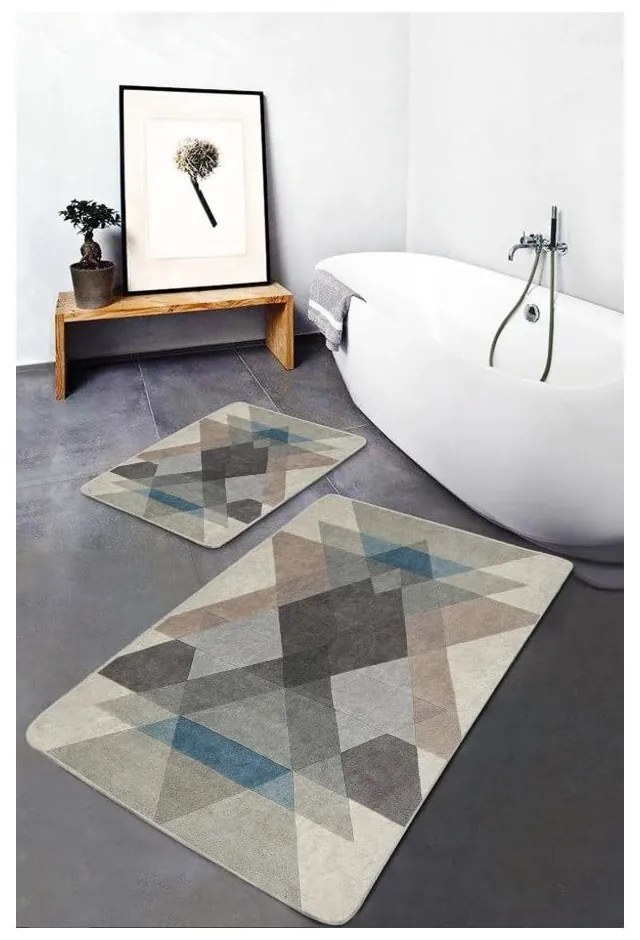 Set di tappetini per il bagno in velluto 2 pz 60x100 cm – Mila Home