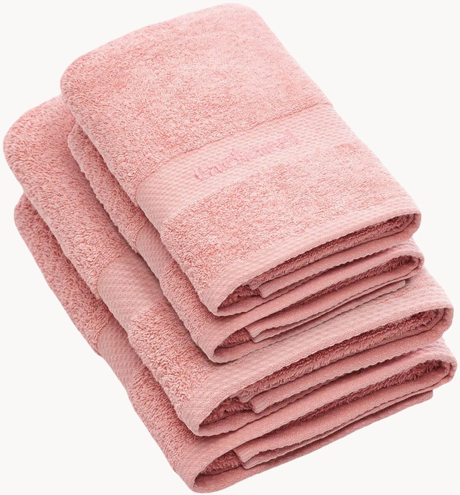 Set di 4 asciugamani in cotone Simply Bath