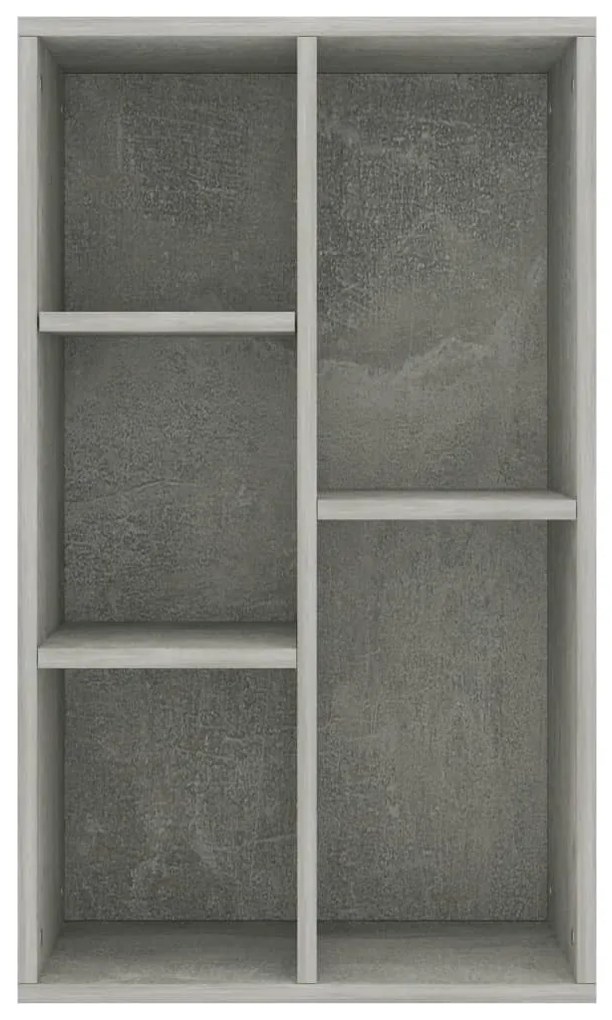 Libreria/Credenza Grigio Cemento 50x25x80 cm Legno Multistrato