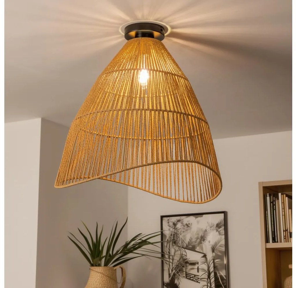 Brilagi - Plafoniera LED a montaggio superficiale CERIA BOHO 1xE27/40W/230V ø 70 cm marrone