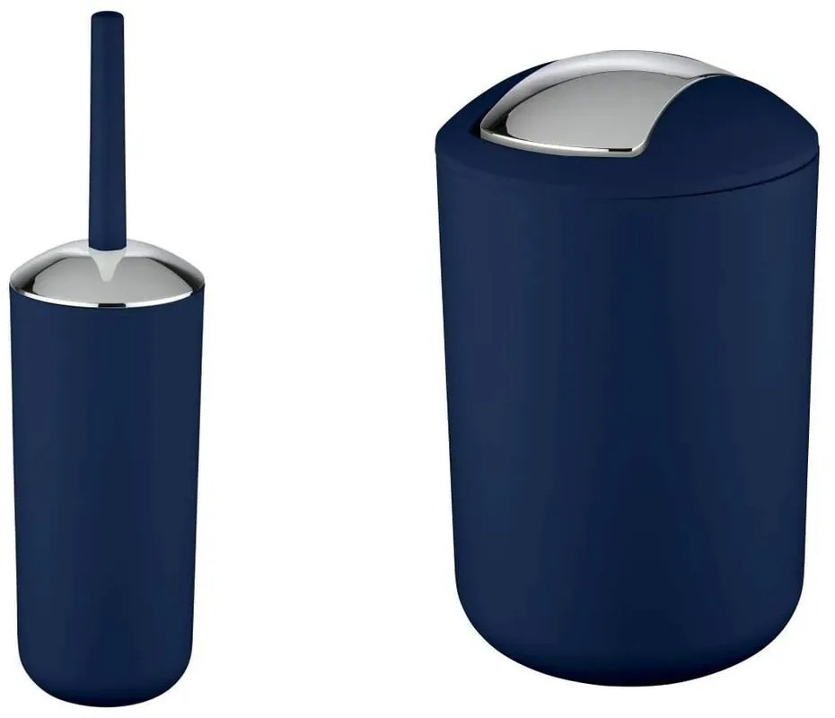 Set di accessori da bagno in plastica blu scuro Brasil - Wenko