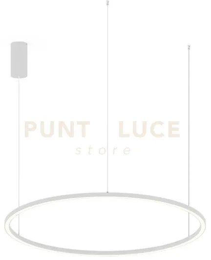 Lampadario a sospensione led hoop bianca 60w 9000lm cct 3000k 4000k...
