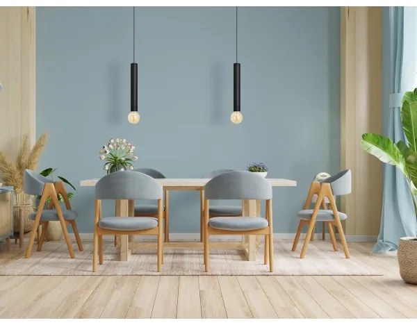 LED Lampadario su corda TUBA 1xGU10/20W/230V nero