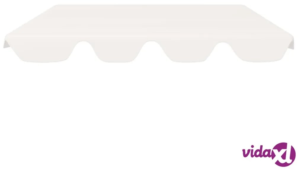 vidaXL Baldacchino per Dondolo Giardino Bianco 188/168x110/145 cm