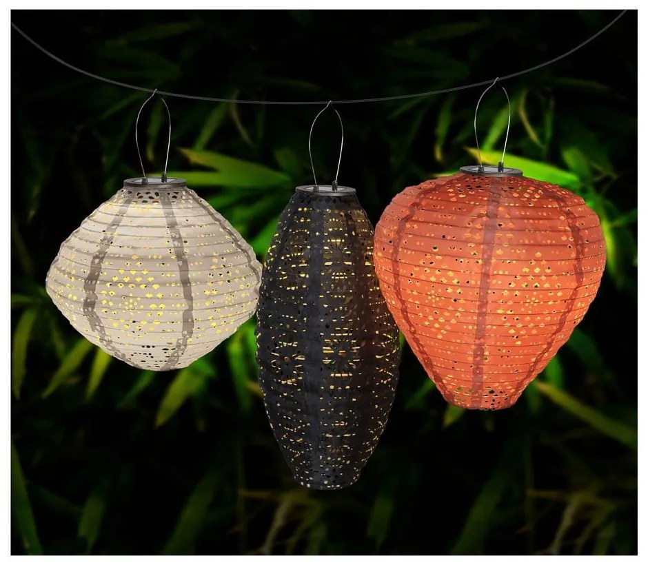 Lanterna a LED bianca con alimentazione a pannelli solari da esterno (altezza totale 22 cm) Harwood – House Nordic