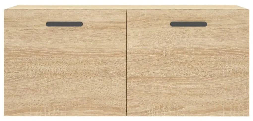 Mobile a parete rovere sonoma 80x36,5x35 cm legno multistrato