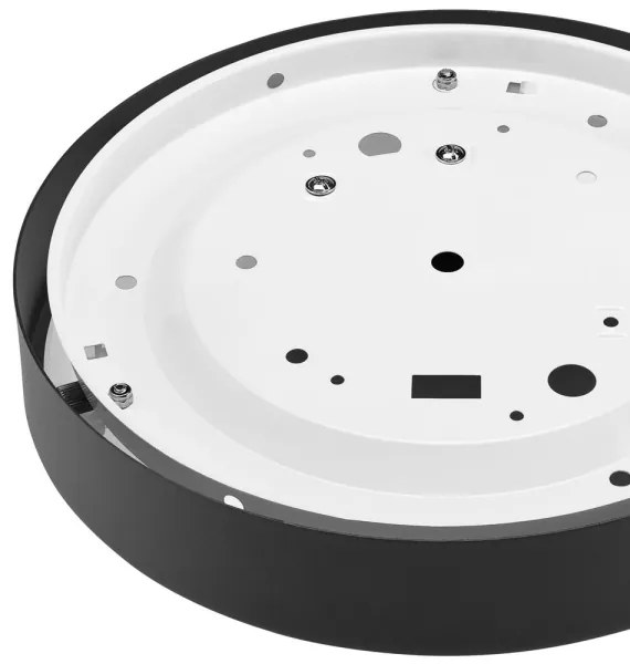 Plafoniera JONAS 1xE27/60W/230V diametro 26 cm nero