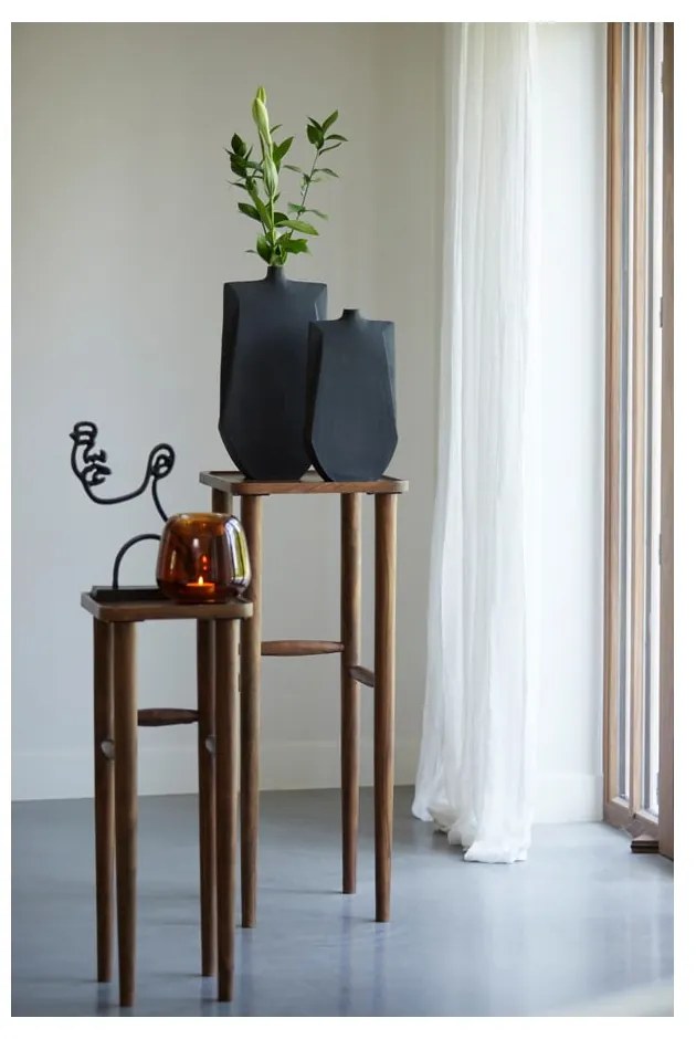 Tavolino in legno massiccio di acacia 42x42 cm Qiano - Light & Living