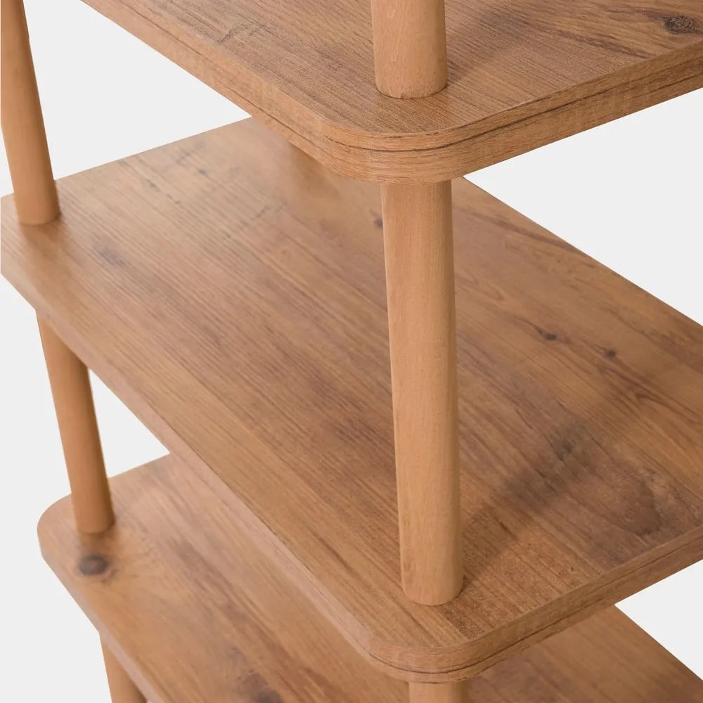 Libreria in pino decorato in colore naturale 80x168,5 cm Step - Kalune Design