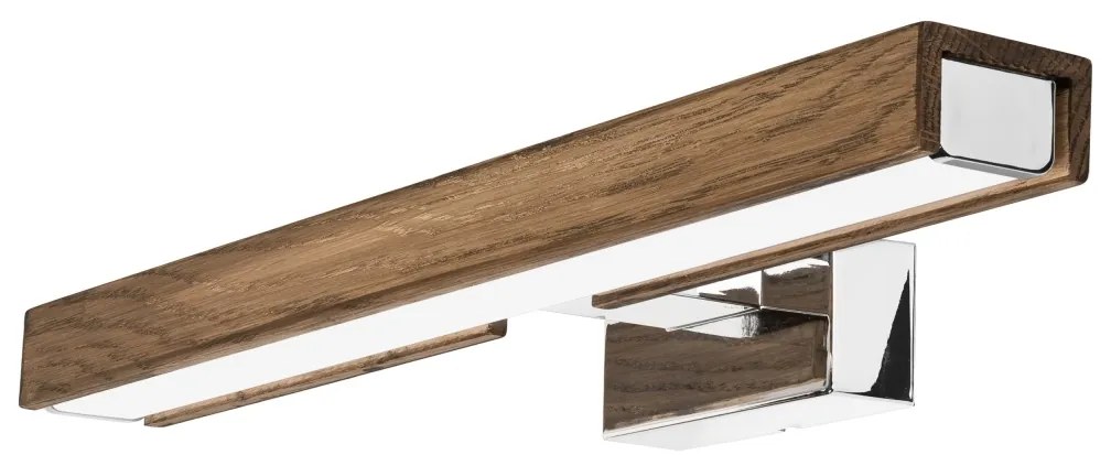 Brilagi-Illuminazione a LED per specchi da bagno WOODY MIRROR LED/8W/230V IP44 quercia/cromo