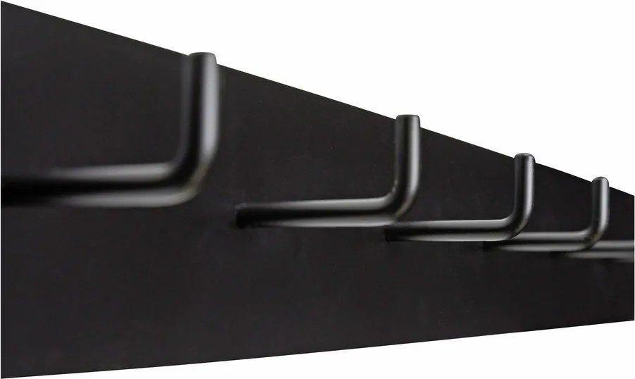 Attaccapanni in metallo nero Hack - Hübsch