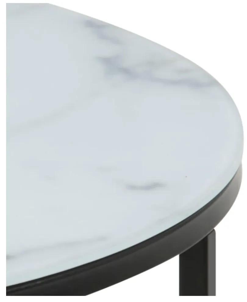 Tavolino rotondo bianco ø 80 cm Alisma - Actona