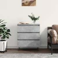 Credenza Grigio Cemento 60x35x70 cm in Legno Multistrato 827184