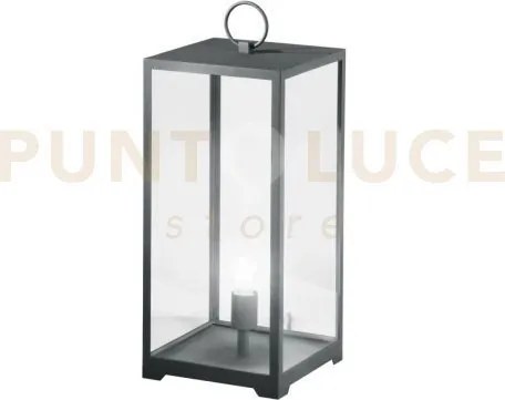 Lume mirage antracite 1 luce attacco e27 ip44 25x25x53cm cavo 250cm...