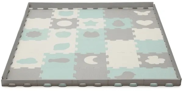 KINDERKRAFT select - Puzzle in schiuma LUNO 30 pezzi grigio/menta
