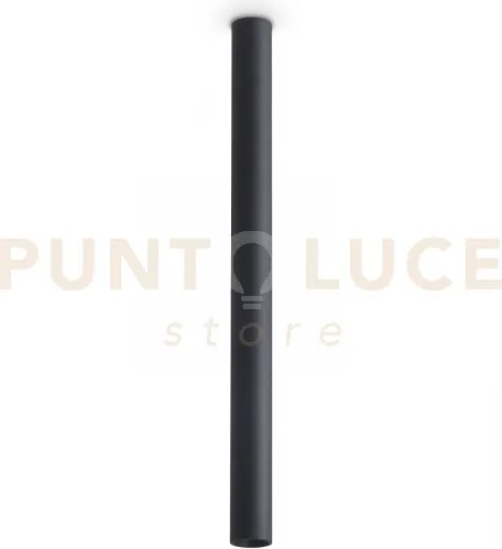 Look led round applique d.3cm 5w on-off 600 lm 3000 k 40cm nero