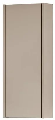 Pensile bagno Niwa laccato opaco sabbia, 1 anta apertura da sinistra P 17 x L 30 x H 78.5 cm