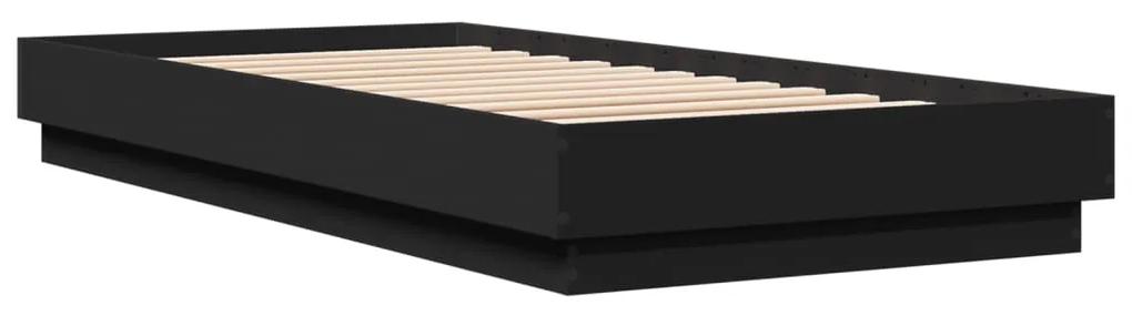 Giroletto nero 90x200 cm in legno multistrato
