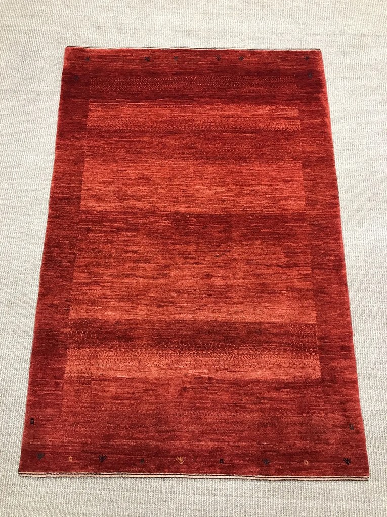 Loribaft Tappeto 100x150 Rosso (Iran) Annodato A Mano