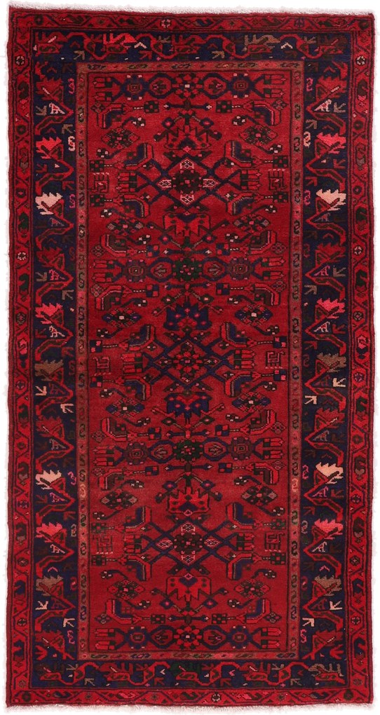Hamedan Tappeto 210x110 (Iran) Annodato A Mano