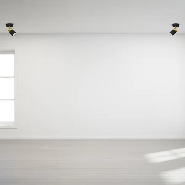 Faretto JOKER 1xGU10/25W/230V nero/oro