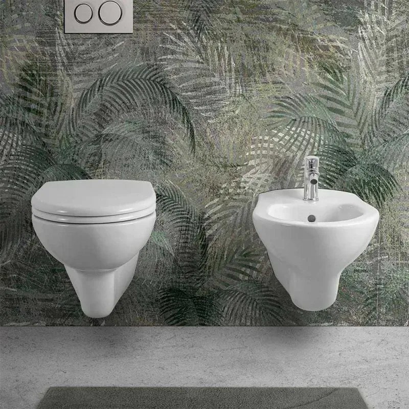 Copriwater originale serie Domus bianco lucido in termoindurente
