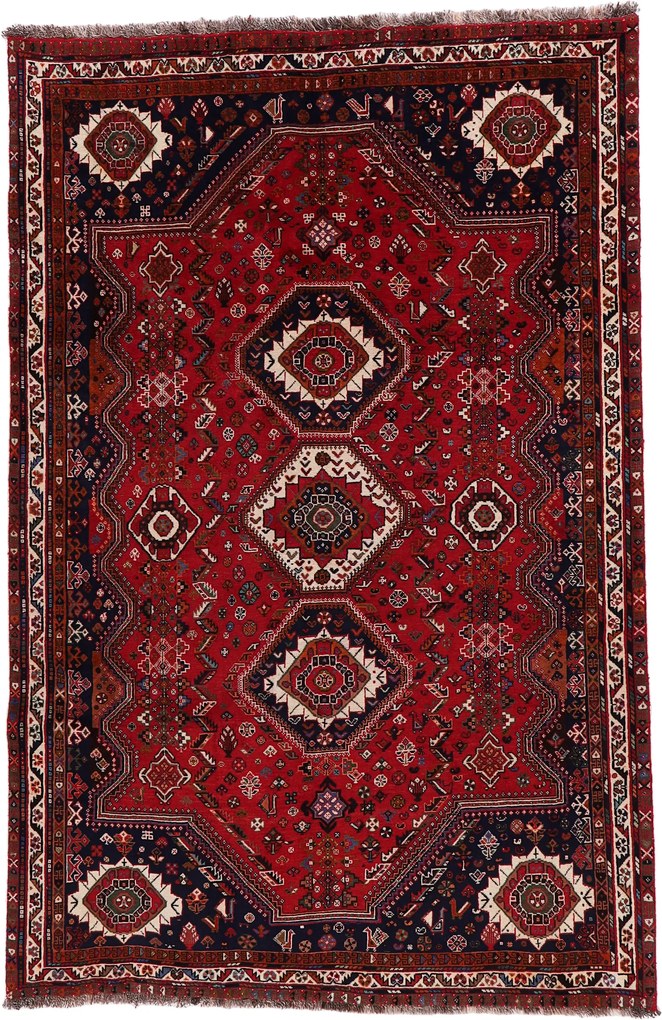 Gashghai Tappeto 190 x 280 (Iran) Annodato A Mano