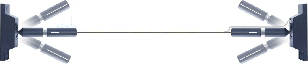 Banda 25m per Profilo Sospeso STARLINE Larghezza 16mm - Nera Variante Lunghezza 25 Metri