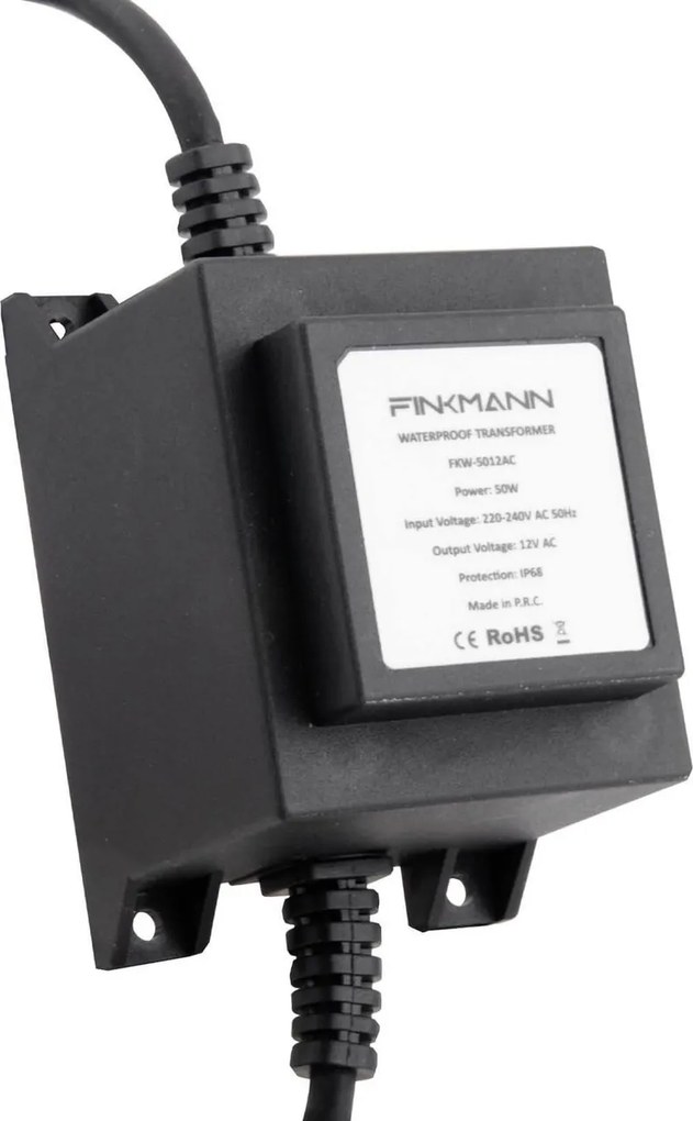 Trasformatore 50W 12V AC IP68 FINKMANN in Corrente Alternata
