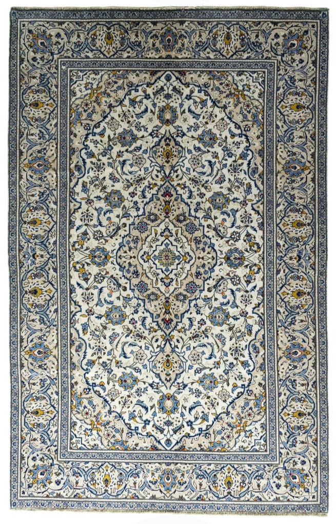 Kashan Tappeto 190 x 300 Beige (Iran) Annodato A Mano