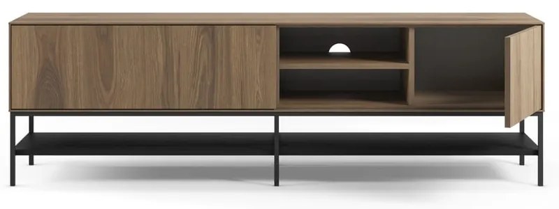 Mobile TV di colore naturale con effetto rovere 180x55x35 cm Amira – Marckeric