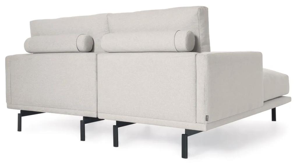 Kave Home - Divano Galene 3 posti con chaise longue sinistro beige 214 cm