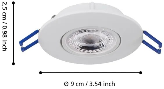 Eglo 75763 - SET 3x Lampada LED da incasso ZUJAR LED/3,4W/230V bianco