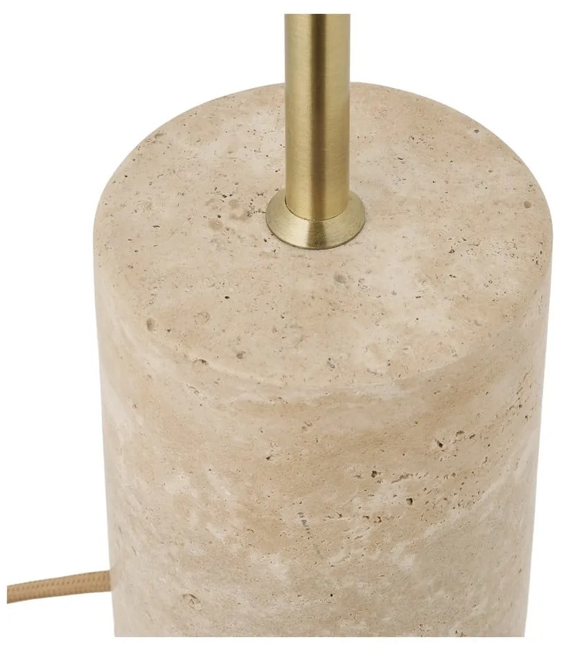 Lampada da tavolo beige con paralume in metallo (altezza totale 45 cm) Sheffield – House Nordic