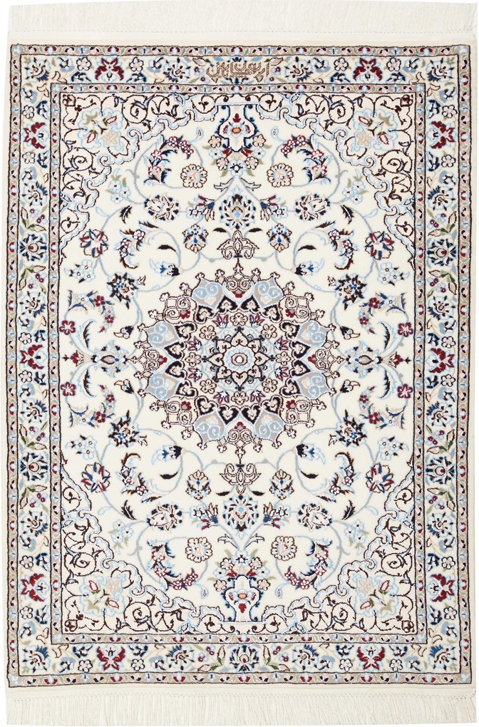 Nain Tappeto persiano 120 x 90 Beige (Iran) Annodato A Mano