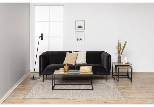 Tavolino SARON quercia/nero